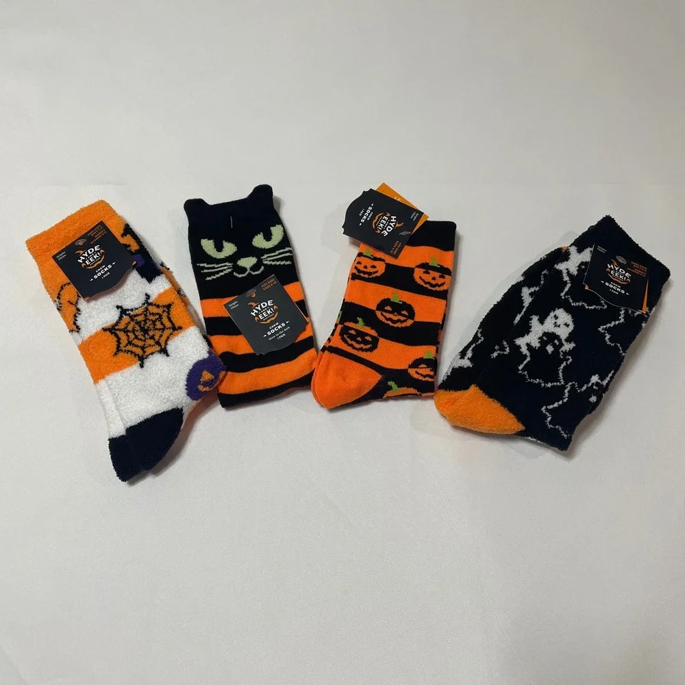 Hyde and Eek! Boutique‎ Halloween Socks 4-Pack Bundle Spooky Holiday
